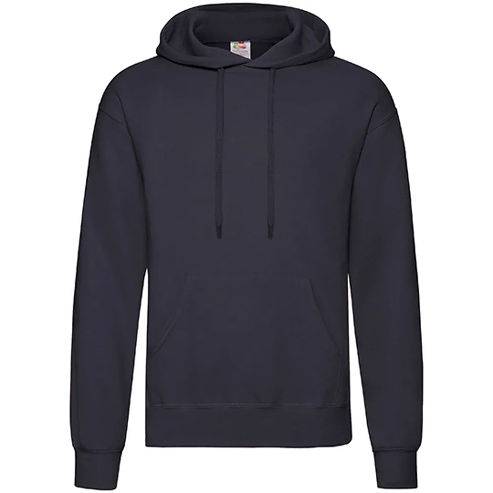 hoodie sweatshirt capuchon heren deep navy voorzijde 24f421