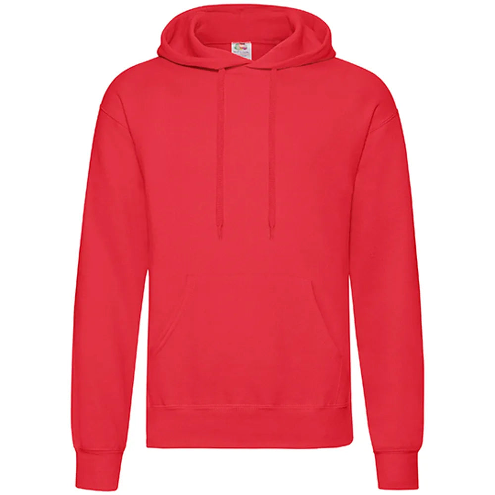 hoodie sweatshirt capuchon heren heather rood voorzijde 24f421