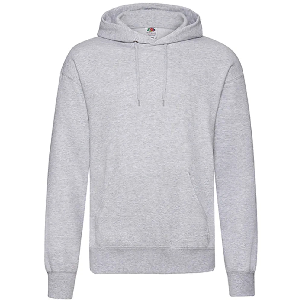 hoodie sweatshirt capuchon heren heather grey voorzijde 24f421