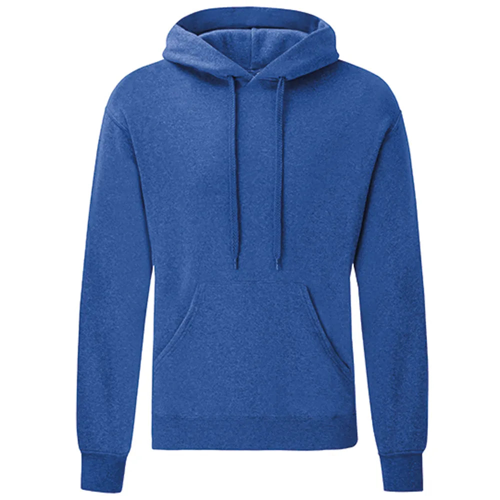 hoodie sweatshirt capuchon heren heather royal voorzijde 24f421