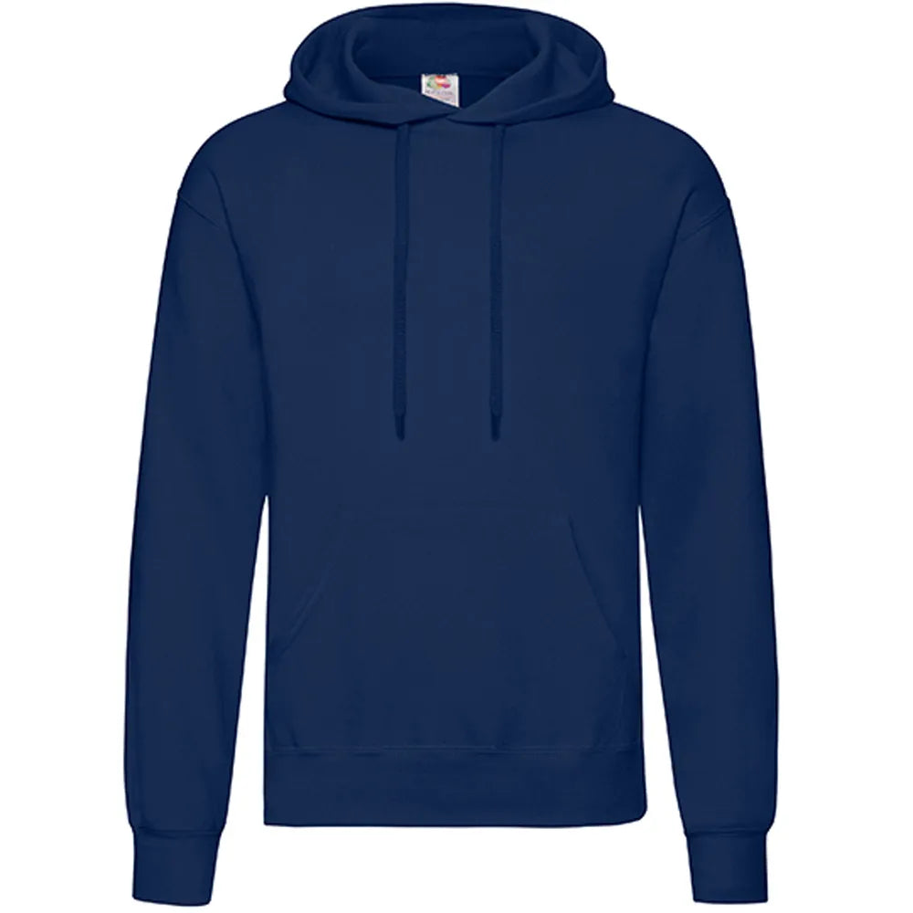 hoodie sweatshirt capuchon heren navy voorzijde 24f421
