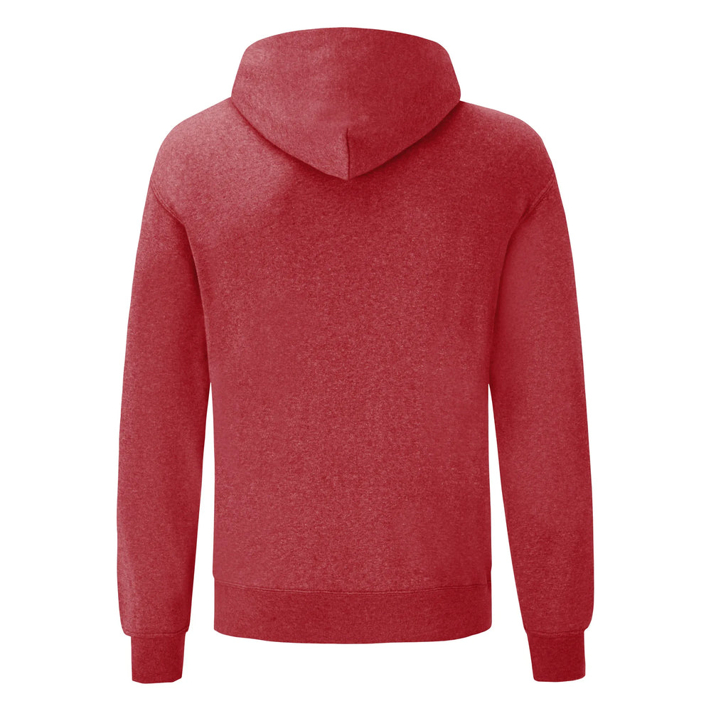 hoodie sweatshirt capuchon heren rood achterzijde 24f421