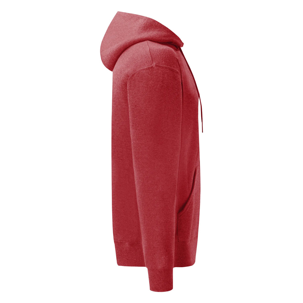 hoodie sweatshirt capuchon heren rood rechtermouw 24f421
