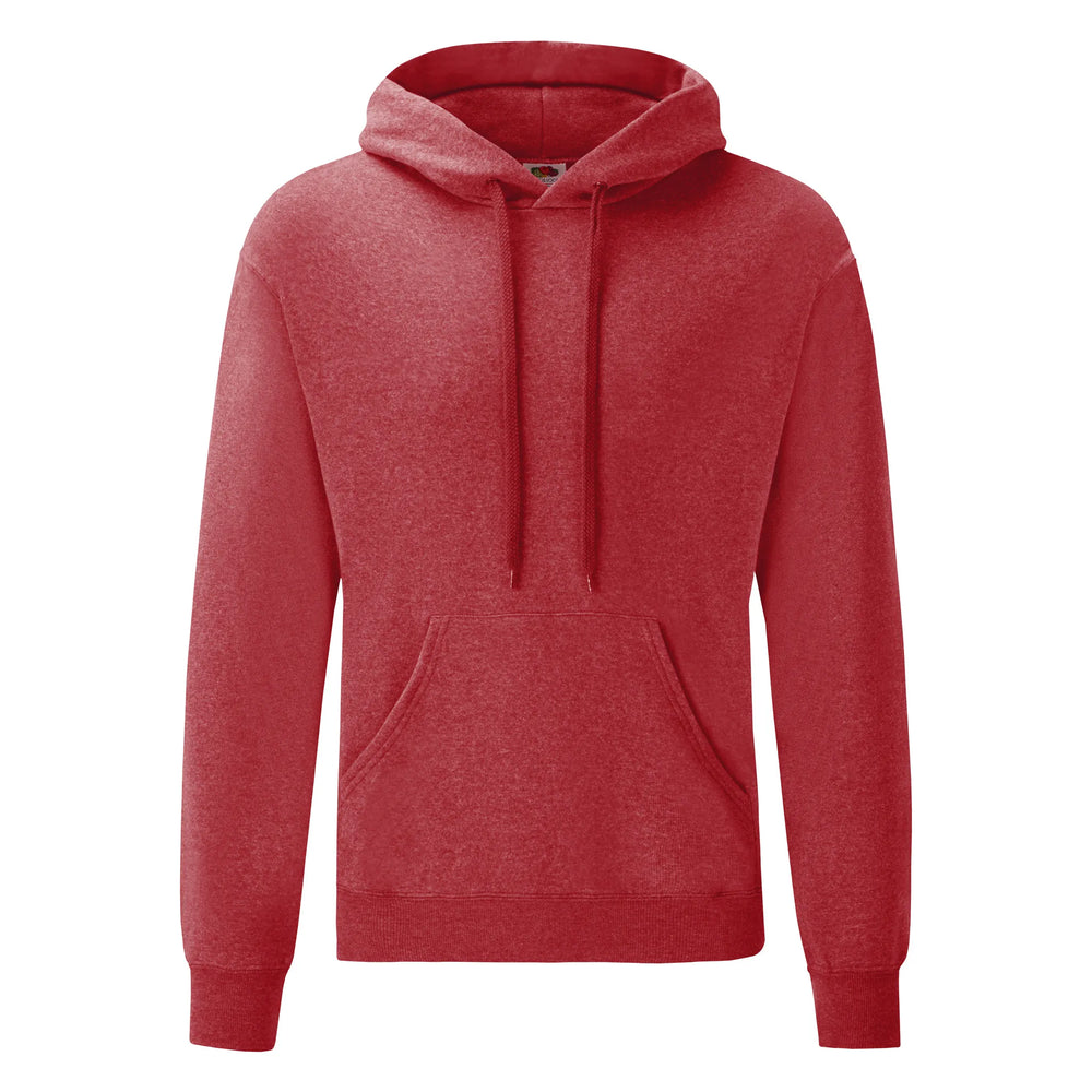 hoodie sweatshirt capuchon heren rood voorzijde 24f421