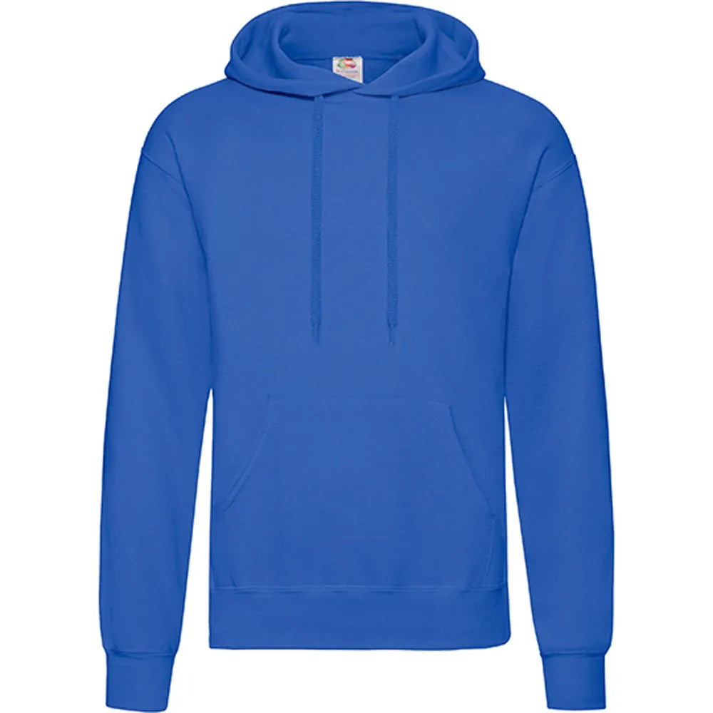 hoodie sweatshirt capuchon heren  royal blue voorzijde 24f421