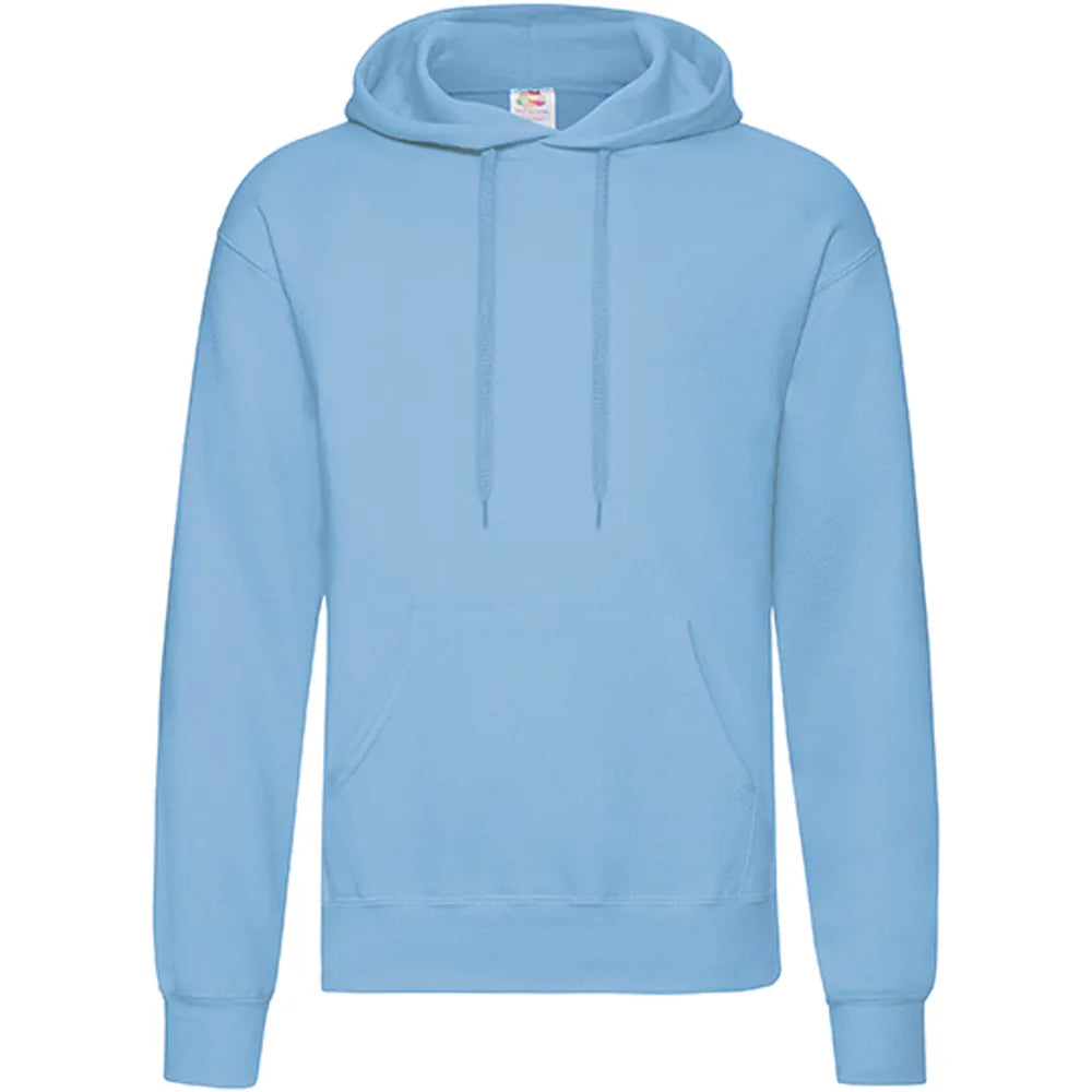 hoodie sweatshirt capuchon heren sky blue voorzijde 24f421
