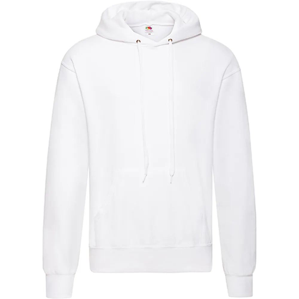 hoodie sweatshirt capuchon heren wit voorzijde 24f421