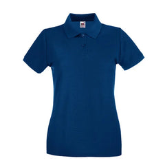 Premium Dames Poloshirt – Fruit of the Loom Navy