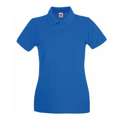 Premium Dames Poloshirt – Fruit of the Loom Kobaltblauw