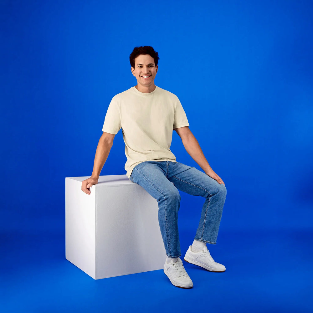 Gildan T-shirt 100% katoen bedrukken - Offwhite