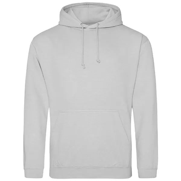 hoodie regular fit just hoods moondust grey voorzijde 24jh001
