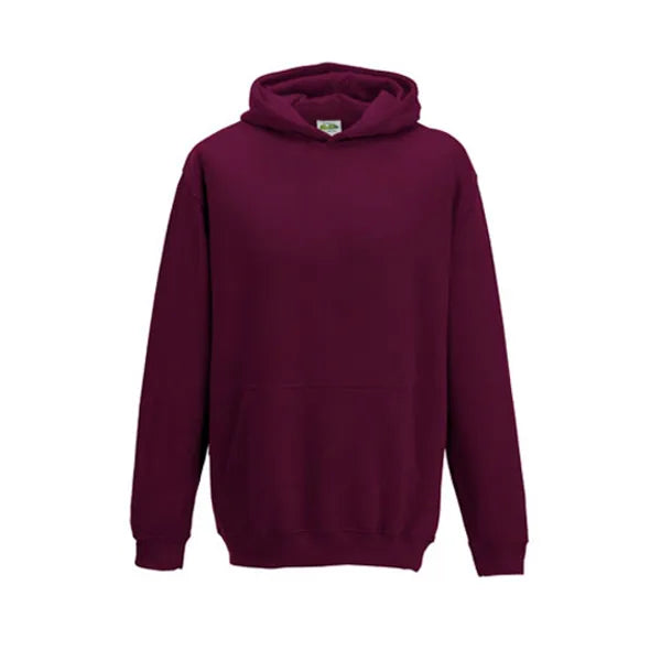 hoodie kids just hoods burgundy voorzijde 24jh001k