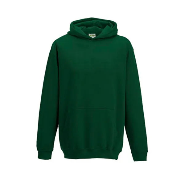 hoodie kids just hoods flessengroen voorzijde 24jh001k  