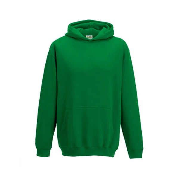 hoodie kids just hoods irish green voorzijde 24jh001k