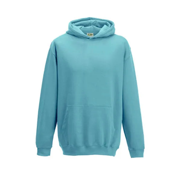 hoodie kids just hoods lichtblauw voorzijde 24jh001k    