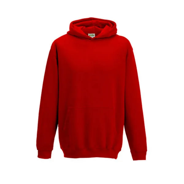 hoodie kids just hoods rood voorzijde 24jh001k  