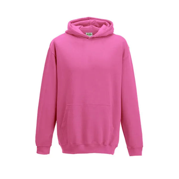 hoodie kids just hoods roze voorzijde 24jh001k    