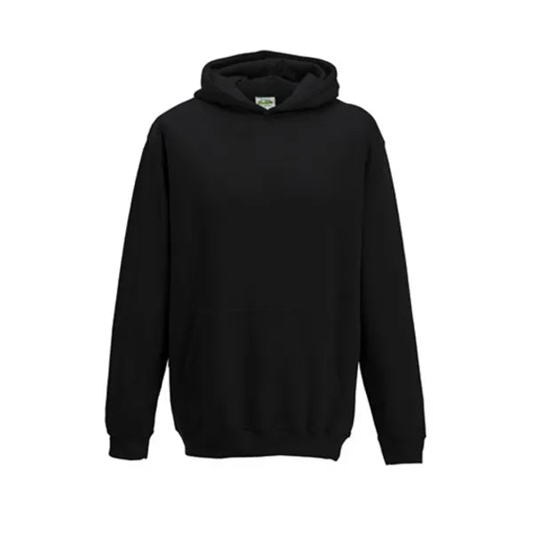 hoodie kids just hoods zwart voorzijde 24jh001k