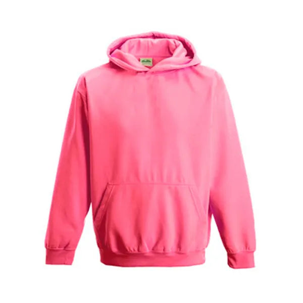 hooded kids electric hoodie just hoods roze voorzijde 24jh004k