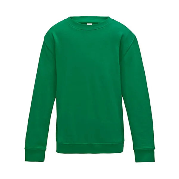 Kinder sweater van Just Hoods, Appelgroen - 24JH030K