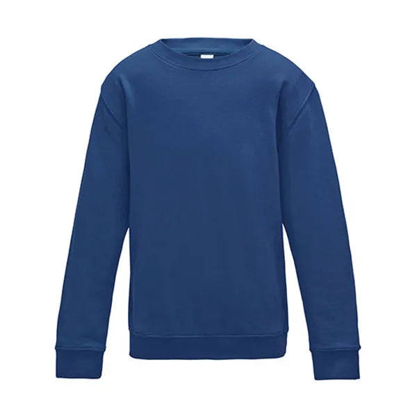 Kinder sweater van Just Hoods, Kobaltblauw - 24JH030K