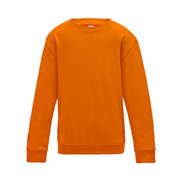 Kinder sweater van Just Hoods, Oranje - 24JH030K