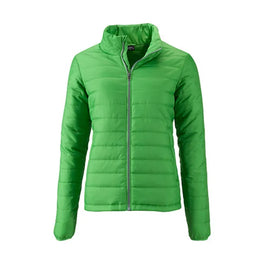 Gevoerde waterafstotende jas voor dames James+Nicholson, Groen - 24JN1119