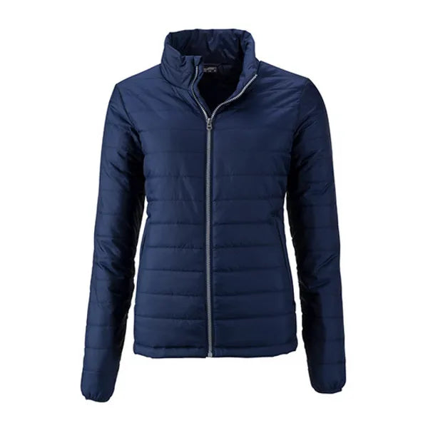 Gevoerde waterafstotende jas voor dames James+Nicholson, Marineblauw - 24JN1119