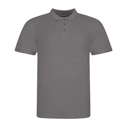 Just Polos slim-fit poloshirt, Antraciet - 24JP100