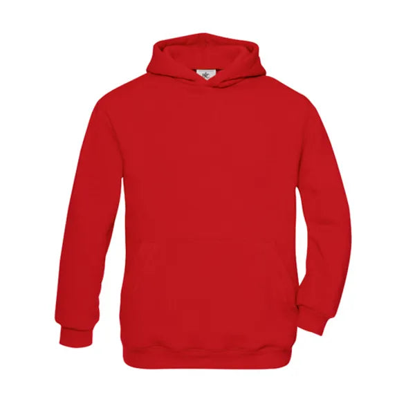 hoodie kangaroo pocket benc rood voorzijde 24k681
