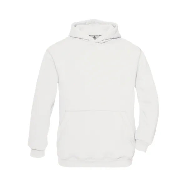 hoodie kangaroo pocket benc wit voorzijde 24k681