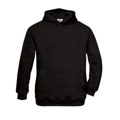 Kangaroo Pocket Hoodie Kinderen van B&C - Zwart