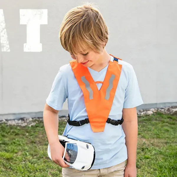 veiligheidshesje overgooi hesje kinderen oranje sfeer  foto 24kx202