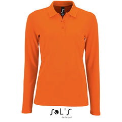 Polo Shirt met Lange Mouwen - Sol's Oranje