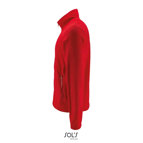 fleece jas polyester sols rood linkermouw 24l02093