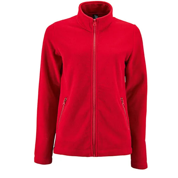 fleecejas polyester sols rood voorzijde 24l02094