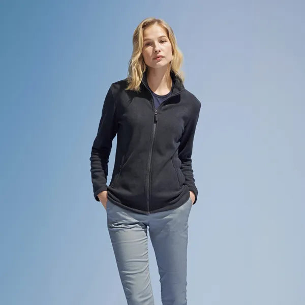 Fleecejas voor dames van Sol's sfeerbeeld, Zwart - 24L02094