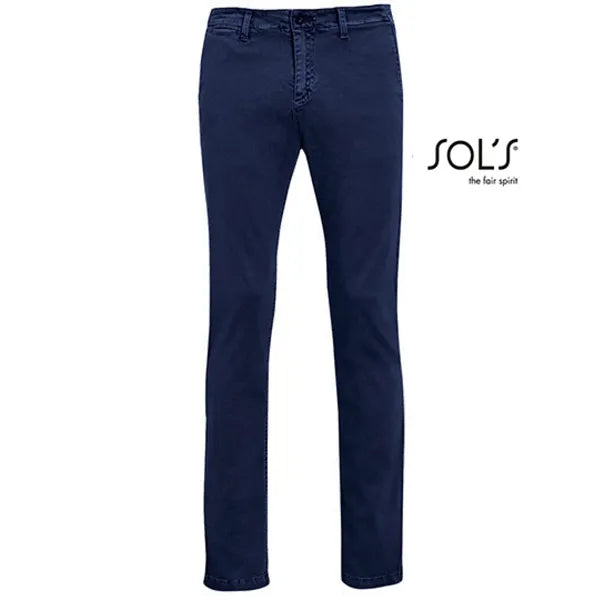  trousers chino sols navy voorzijde 24l02120