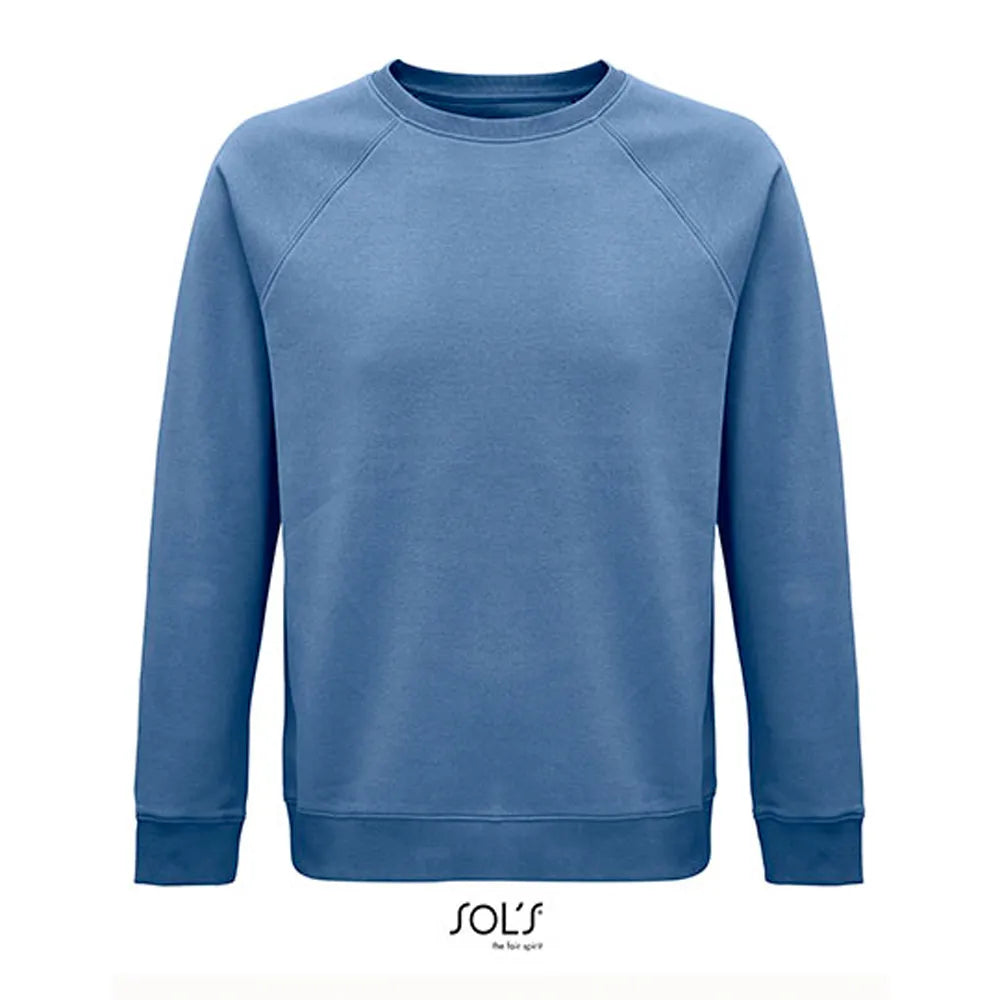 unisex space sweatshirt bio katoen blue 24l03567
