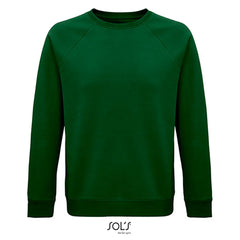 Unisex Space sweatshirt bio katoen met raglanmouwen - Bottle Green
