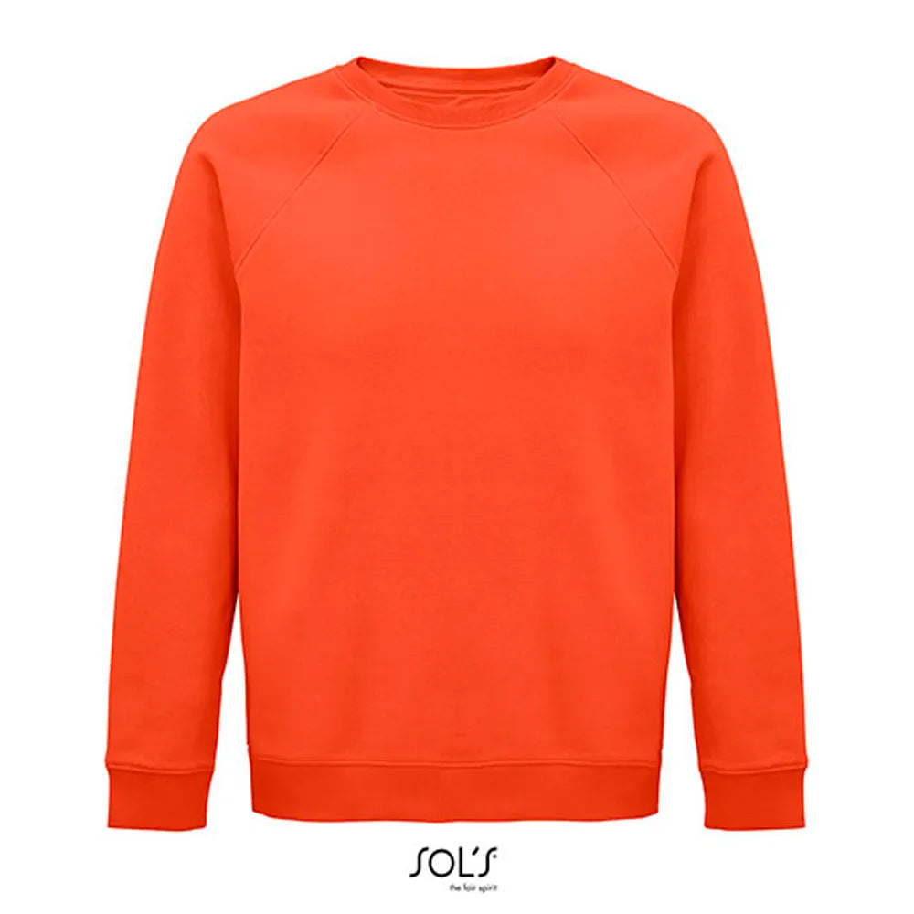 unisex space sweatshirt bio katoen burnt oranje 24l03567