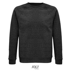Unisex Space sweatshirt bio katoen met raglanmouwen - Charcoal melange