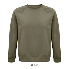 Unisex Space sweatshirt bio katoen met raglanmouwen - Khaki