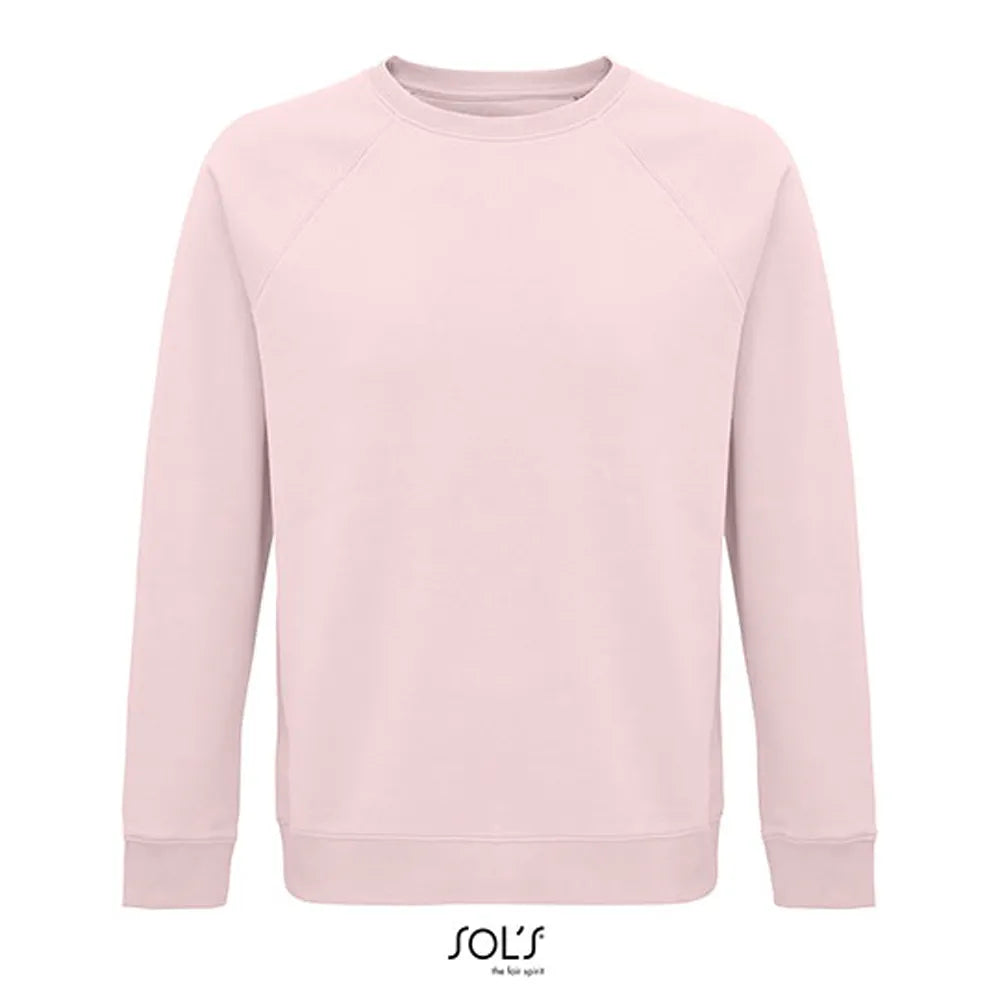unisex space sweatshirt bio katoen pale pink 24l03567