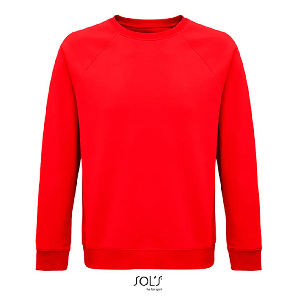 unisex space sweatshirt bio katoen rood 24l03567