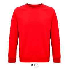 Unisex Space sweatshirt bio katoen met raglanmouwen - Rood