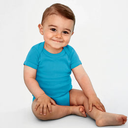 Sol's katoenen babyromper, Blauw - 24L118