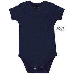 Sol's katoenen babyromper, Marineblauw - 24L118