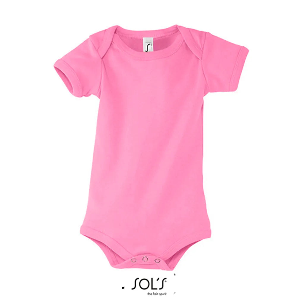 Sol's katoenen babyromper, Roze - 24L118