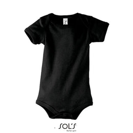 Sol's katoenen babyromper, Zwart - 24L118